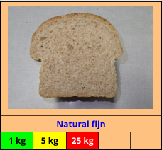 Natural fijn 1 kg 5 kg 25 kg